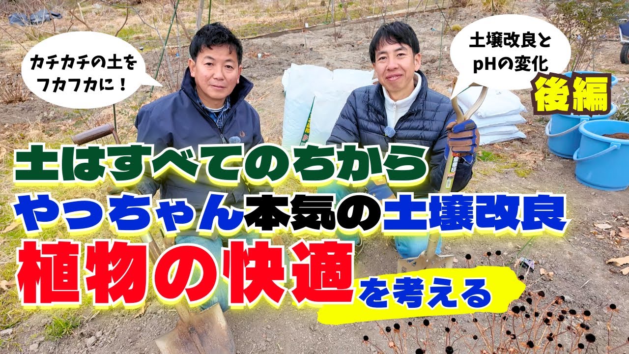 土はすべてのちから】やっちゃん本気の土壌改良　植物の快適を考える