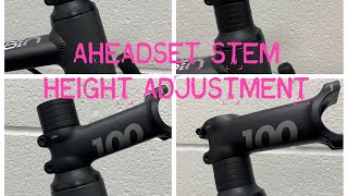 How to flip a stem or adjust position on aheadset system.