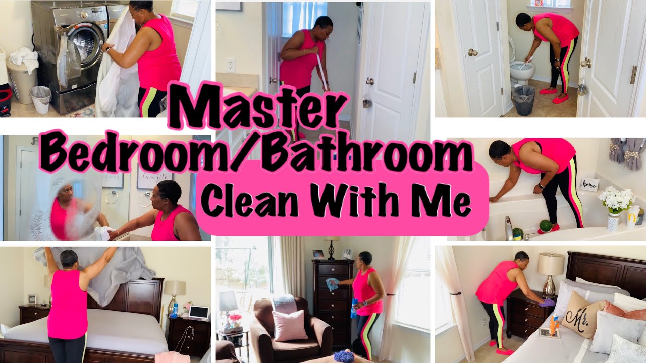 CLEAN WITH ME 2020| MASTER BEDROOM/BATHROOM | CLEANING MOTIVATION