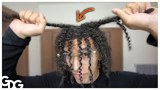 Combing Out My Freeform Dreadlocks 