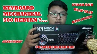 UNBOXING KEYBOARD MECHANIKAL GAMERS KEREHORE DIGITAL ALIANCE K1 MECA TKL RGB