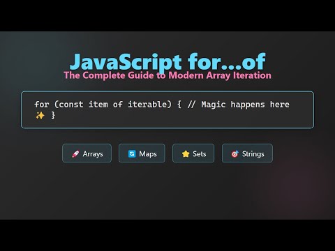 JavaScript for...of Loop: A Beginner's Guide to Iteration [Hindi]
