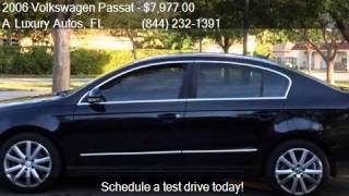 2006 Volkswagen Pat 2.0T 4Dr Sedan For Sale In Miramar, F