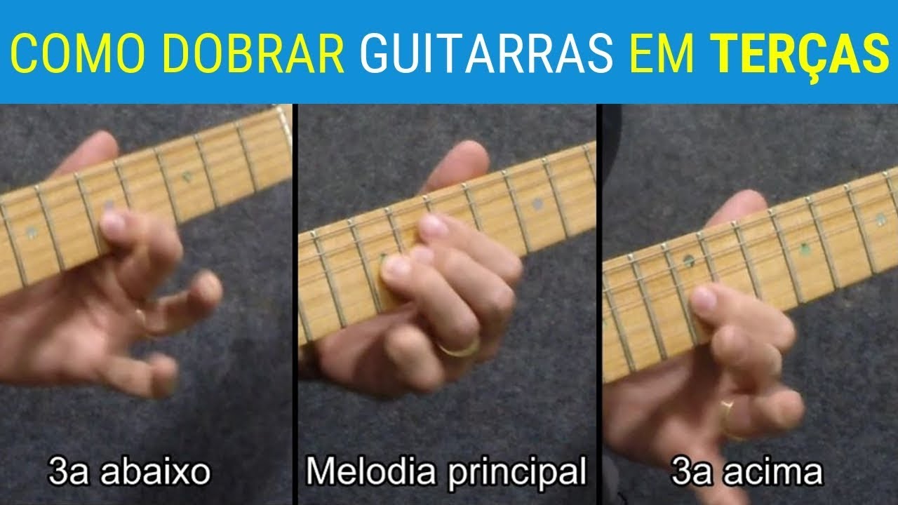 Aprenda a DOBRAR SOLOS de GUITARRA em terças, facilmente #auladeguitarra #cursodeguitarra