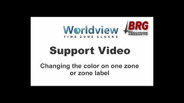 How to change the colors to one zone of a BRG Worldview Time Zone Clock