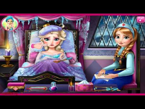 Elsa Is Sick - Disney Frozen Sick Games - Flu Doctor