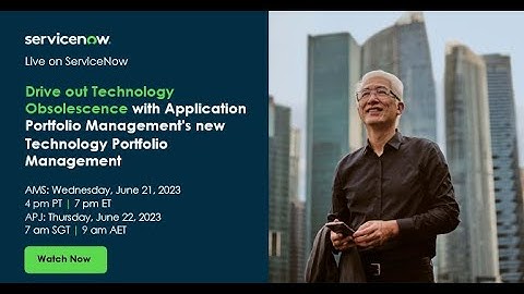 Drive out Technology Obsolescence with APM