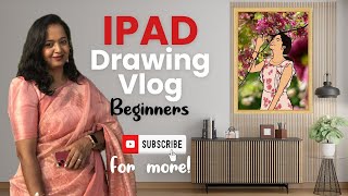 Beginner's Procreate iPad Drawing Vlog #ipad #apple #applepencil #procreate #procreateart