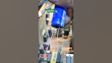 How to properly install an electrolytic condenser and determine its polarity #tips #tutorial #caps