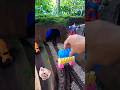 Miniature Train Smashes Rainbow Blocks 💥 (Satisfying!)