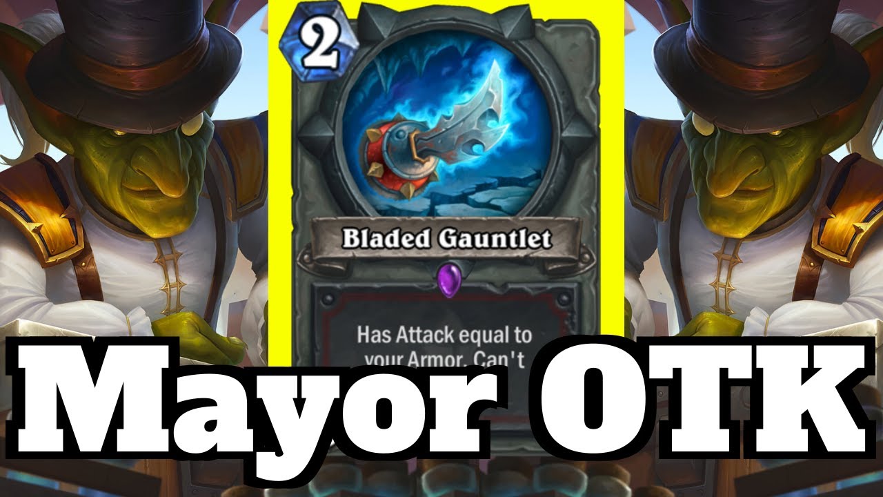 Using my NOGGENfogger! Bladed Gauntlet OTK Combo! Hearthstone YouTube