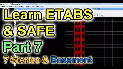Learn ETABS and Safe Part 7 in Urdu/Hindi