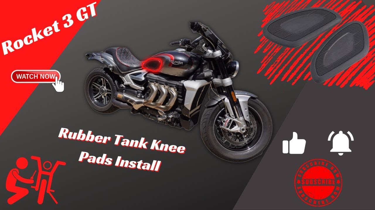 2020 Rocket 3 GT Upgrade - Rubber Tank Knee Pads