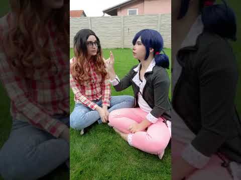 I know I'm smiling but... | Marinette Dupain-Cheng and Alya Césaire #cosplay | Miraculous Ladybug