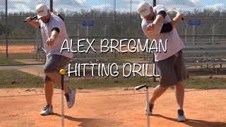 Alex Bregman Hitting Drill (Eliminates Flying Open & Rolling Over!) @AlexBregman