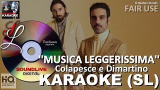 Colapesce e Dimartino - Musica Leggerissima - karaoke (SL)