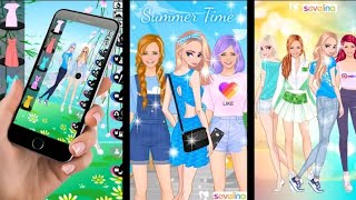 Lovely sisters dress up game for girls android gameplay fashion show gaming dress up screenshot 1