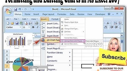 Formatting and Editting Charts in Ms Excel 2007