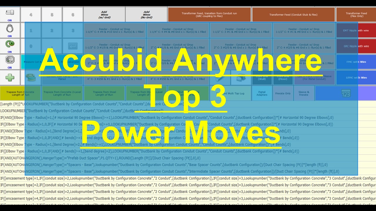 Accubid Anywhere - Top 3 Power Moves - YouTube