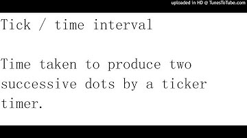 Tick/time intercal definition for SPM students (Auditory memory)