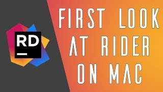 First Look at Rider EAP on Mac screenshot 2