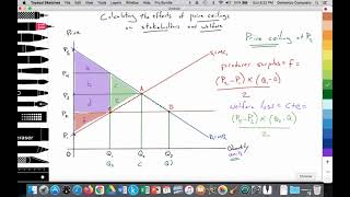 2.7 (Micro) Calculating the effects of price ceilings on stakeholders & welfare: Price controls