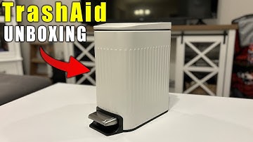 TrashAid Slim Trash Can Unboxing!