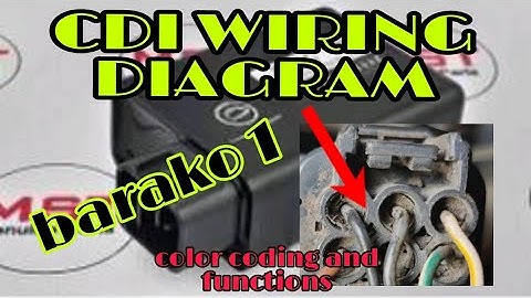 CDI WIRING DIAGRAM KAWASAKI BARAKO 1 || COLOR CODING AND FUNCTIONS @rdworksideas
