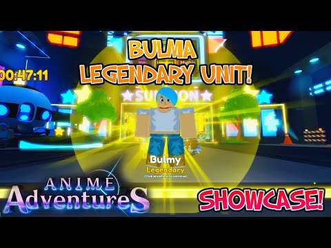 ✨NEW 1% MYTHIC BULMA REWARD FROM ACADEMY STAR FULL SHOWCASE SKIN ANIME  ADVENTURES ROBLOX TD 