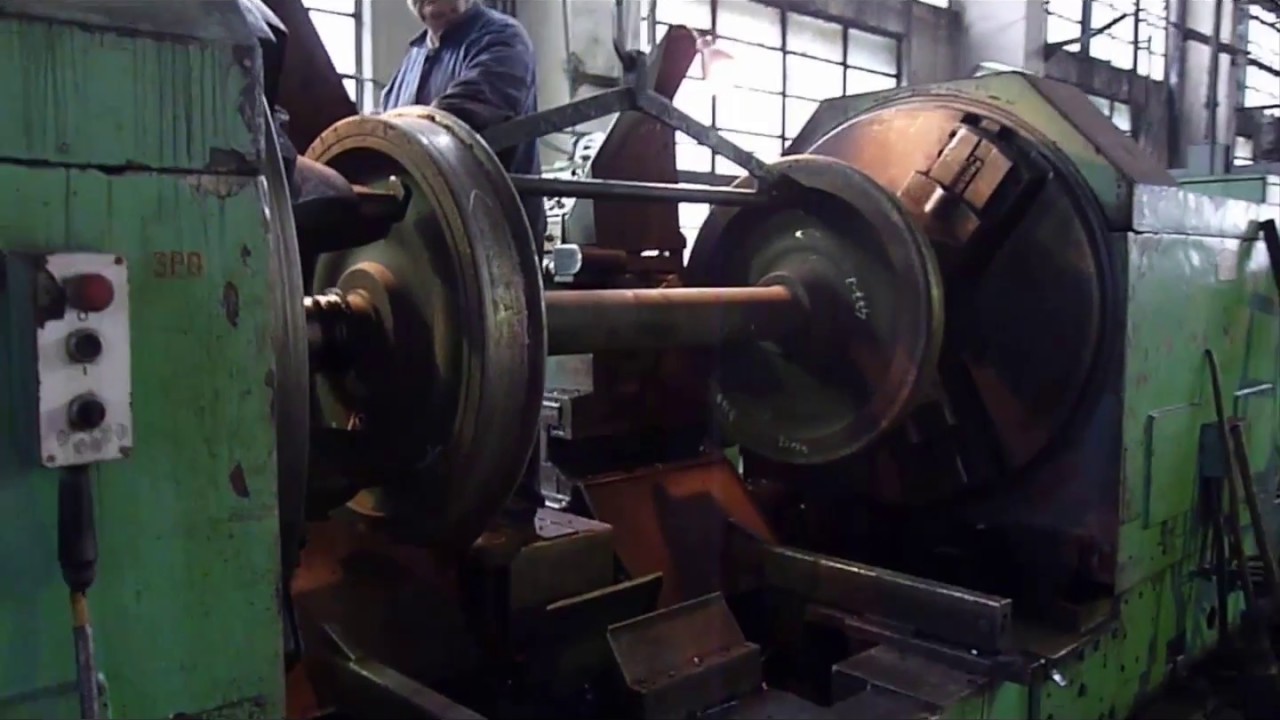 UBC 150 RAFAMET train wheelsets lathe machine