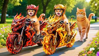 Kittens Drive Dragon Motorbikes🚓 on a Revenge Mission to Rescue Mama Cat from a Bully💥🐱 screenshot 3
