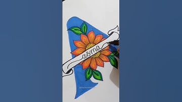 Beautiful Name Lettering ❤ | Asma 🌺 #shorts #lettering #calligraphy #namelettering #youtubeshorts