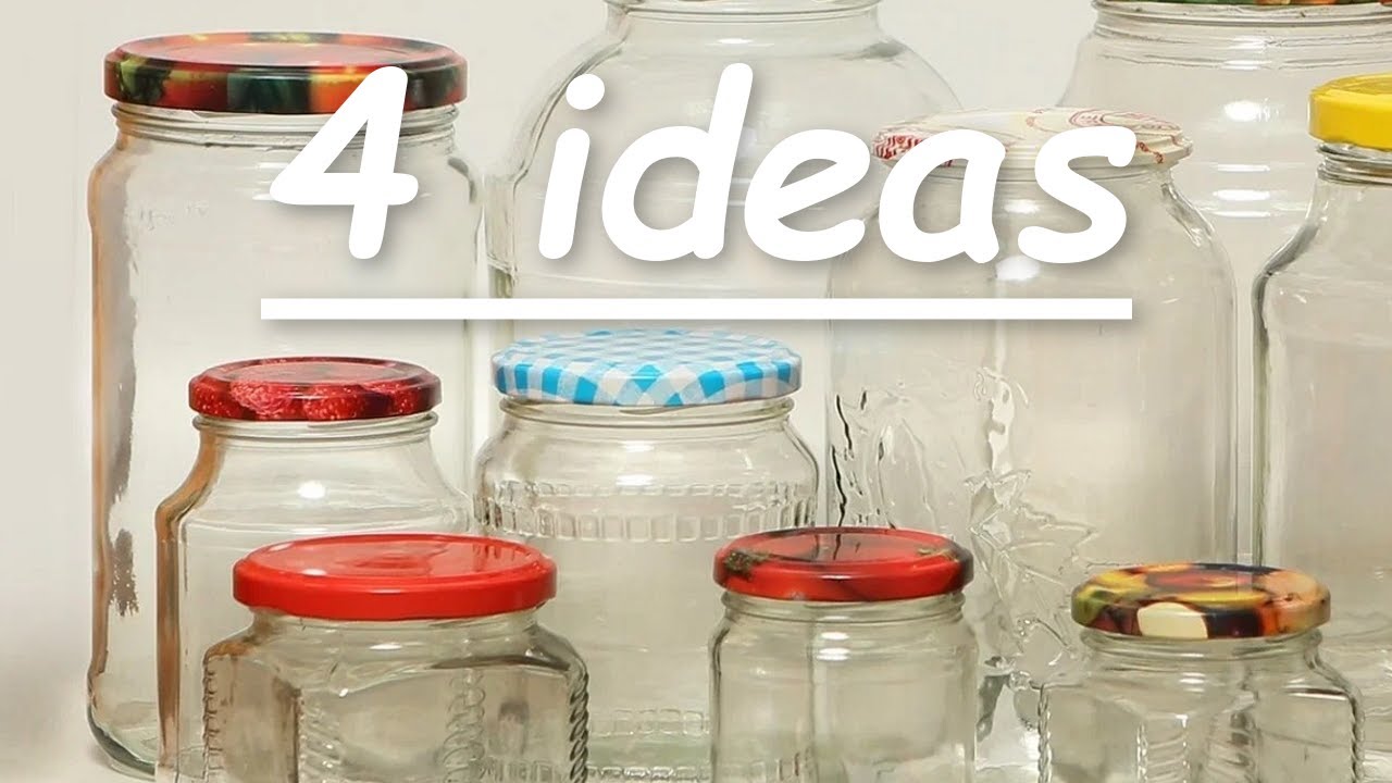 4 best ideas from glass jars. Crafts made of glass jars. Recycling cans