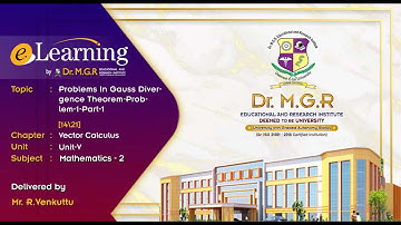 Problems In Gauss Divergence Theorem-Problem-1-Part-1 [14\21]