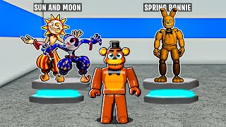Playing as Spring Bonnie vs Sun and Moon in FNAF RP Roblox Playing as Spring Bonnie vs Sun and Moon in FNAF RP Roblox