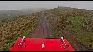 Winter storm hits Christchurch - 4WD POV Huntsbury Hill