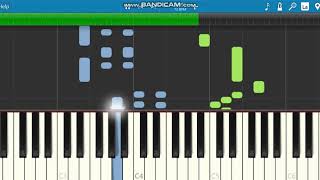A Time of Wonder (Alexis Ffrench) slow version piano tutorial on Synthesia - by Luciana Hamond