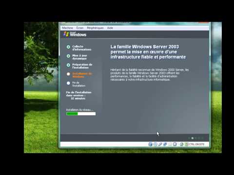 installation de Windows server 2003
