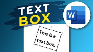How to Insert a Text Box in Word