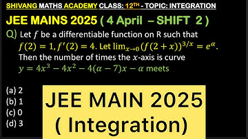 Q) Let 𝑓:(0,∞)→𝑅 be a twice differentiable function. If for some 𝑎≠0,∫_0^1 𝑓(𝜆𝑥)𝑑𝜆=𝑎𝑓(𝑥),𝑓(1)=1