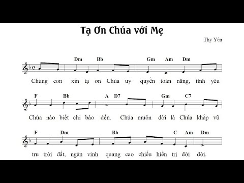 Video Tạ Ơn Chúa Với Mẹ - Thy Yên - youtube