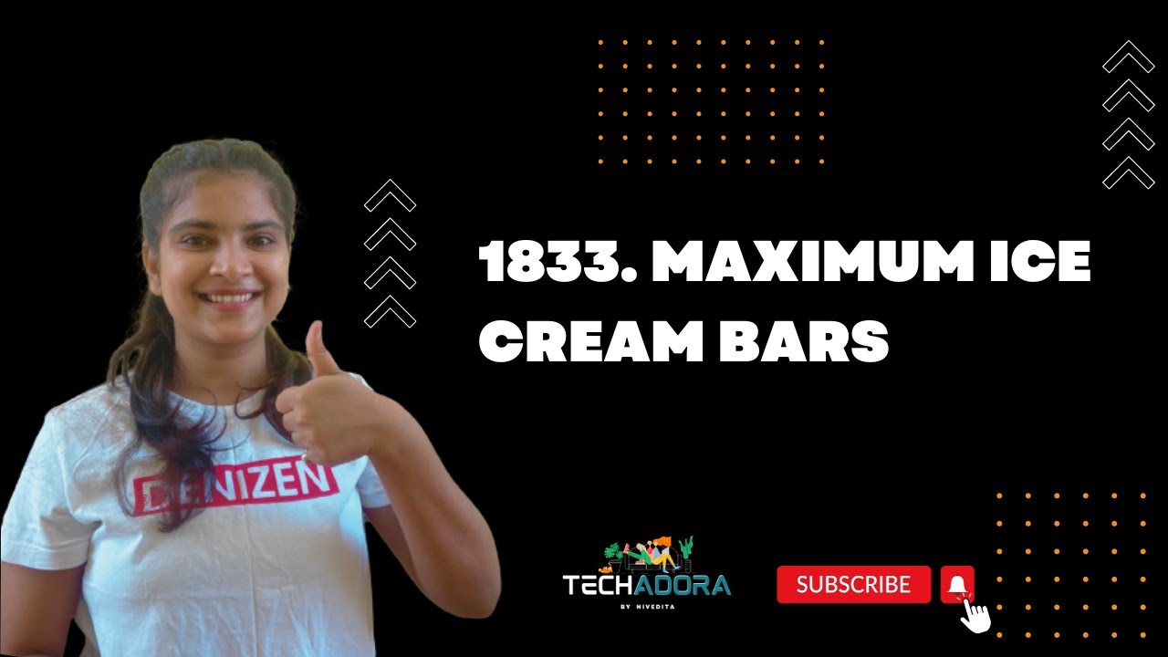 1833. Maximum Ice Cream Bars - YouTube