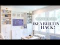 DIY IKEA BUILT IN HACK! Affordable Built In Shelves and Cabinets! | Alexandra Beuter