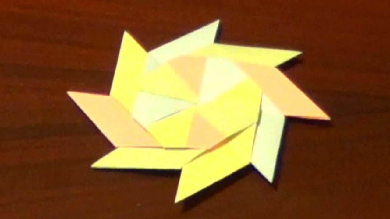 Transforming Ninja Star Tutorial - How To Make An Origami Transforming