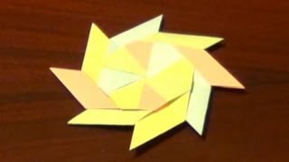 Origami Transforming Ninja Star - How To Make An Origami Transforming Ninja Star