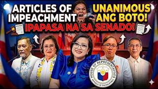 HOUSE JUSTICE COMMITTEE LAHAT YES ANG BOTO! SARA PINAPA-IMPEACH NA! PLENARYO, 1/3 VOTES THEN SENADO!