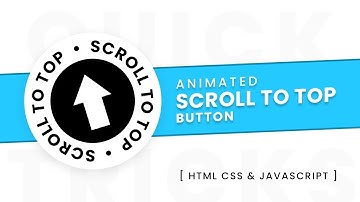 Animated Scroll To Top Button Using Html CSS & Javascript