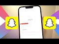 Fix snapchat due to repeated failed login attempts or other suspicious activity