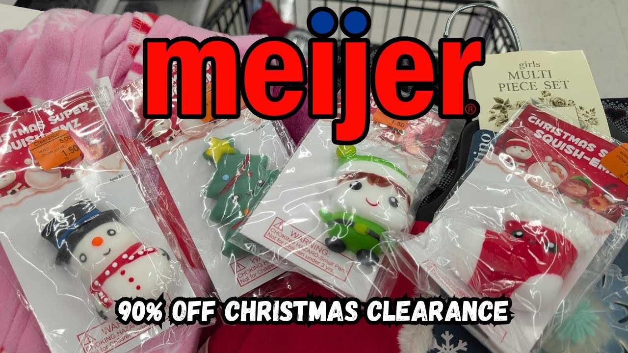 OMG!!! Meijer 90% Off of Christmas Clearance - SO MANY AWESOME DEALS! | Shop with Me