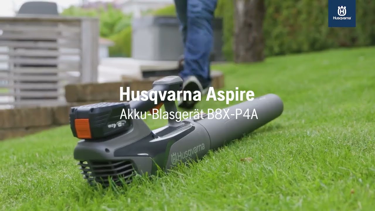 Kompakt und leistungsstark: Husqvarna Aspire B8X-P4A Akku-Blasgerät -  YouTube